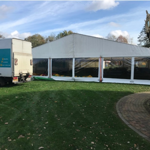 Aluhal tent 15 bij 25 meter