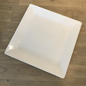 Schaal vierkant wit 36cm