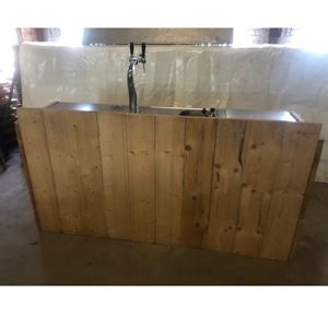 Steigerhouten bar met biertap Steigerhouten bar met biertap