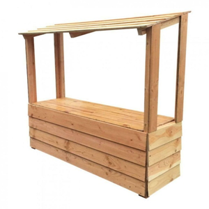 Houten verkoopkraam